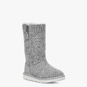 Ugg Sequin Knit Klassiska Stövlar Barn Grå (325740ZSG)